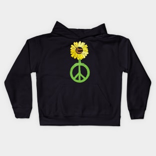 Hippie Flower Power Tree Kids Hoodie